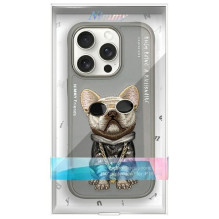 Nimmy Glasses Cool Dog Case for iPhone 16 Pro Max - Gray