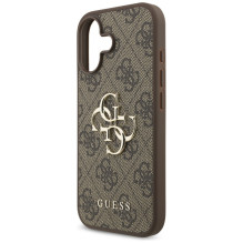 „Guess 4G“ didelio logotipo dėklas, skirtas „iPhone 17“ – rudas