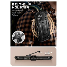 „Supcase UB Pro“ dėklas, skirtas „iPhone 17 Pro Max“ – juodas