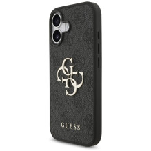 „Guess 4G“ didelio logotipo dėklas, skirtas „iPhone 17“ – juodas