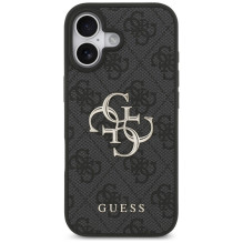 „Guess 4G“ didelio logotipo dėklas, skirtas „iPhone 17“ – juodas