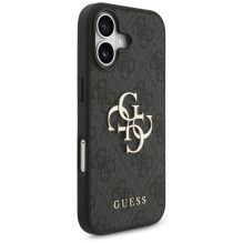 „Guess 4G“ didelio logotipo dėklas, skirtas „iPhone 17“ – juodas
