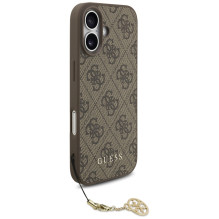 „Guess 4G Charms Collection“ „MagSafe“ dėklas, skirtas „iPhone 17“ – rudas
