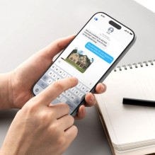 „Ringke Easy Slide“ dviejų grūdintų „iPhone 17 Pro Max“ stiklų pakuotė – juoda