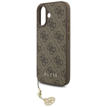 „Guess 4G Charms Collection“ „MagSafe“ dėklas, skirtas „iPhone 17“ – rudas