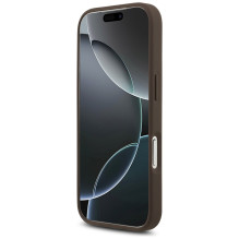 „Guess 4G“ didelio logotipo dėklas, skirtas „iPhone 17 Pro“ – rudas