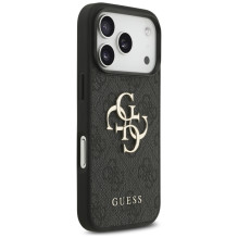„Guess 4G“ didelio logotipo dėklas, skirtas „iPhone 17 Pro“ – juodas