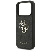 „Guess 4G“ didelio logotipo dėklas, skirtas „iPhone 17 Pro“ – juodas