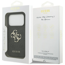 „Guess 4G“ didelio logotipo dėklas, skirtas „iPhone 17 Pro“ – juodas