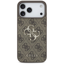 Guess 4G Big Logo Case for iPhone 17 Pro Max - Brown