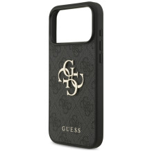 „Guess 4G“ didelio logotipo dėklas, skirtas „iPhone 17 Pro Max“ – juodas