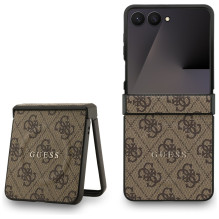 „Guess 4G Classic MagSafe“ dėklas, skirtas „Samsung Galaxy Z Flip 7“ – rudas