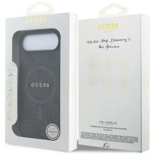 „Guess 4G Ring Classic Logo MagSafe“ dėklas, skirtas „iPhone 17 Air“ – juodas