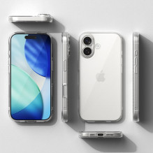 „Ringke Air“ dėklas, skirtas „iPhone 17“ – permatomas
