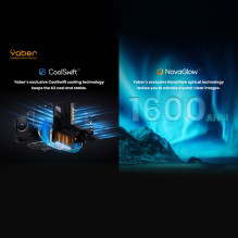 Yaber K3 LCD FullHD 1080p Multimedia Projector with JBL Speakers - Black