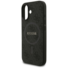 „Guess 4G Ring Classic Logo MagSafe“ dėklas, skirtas „iPhone 17“ – juodas