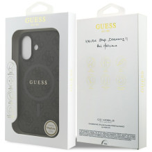 „Guess 4G Ring Classic Logo MagSafe“ dėklas, skirtas „iPhone 17“ – juodas