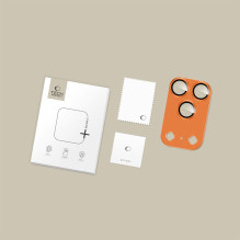 „Tech-Protect Camfull Fit+“ kameros objektyvo stiklas, skirtas „iPhone 17 Pro Max“ – oranžinis „Tech-Protect Camfull Fit+“ kameros objektyvo stiklas, skirtas „iPhone 17 Pro Max“ – oranžinis