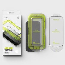 Ringke Easy Slide 2-pack tempered glass for iPhone 17 - black