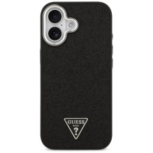 Guess Glitter Triangle Logo MagSafe Case for iPhone 17 - Black