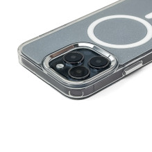 Wozinsky Glitter Case with Mag Safe for Samsung Galaxy S24 FE - Clear with Glitter