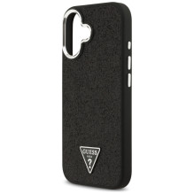 „Guess“ blizgantis trikampio formos „MagSafe“ dėklas, skirtas „iPhone 17“ – juodas