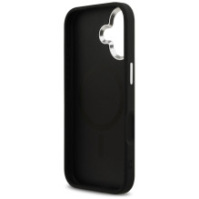 Guess Glitter Triangle Logo MagSafe Case for iPhone 17 - Black