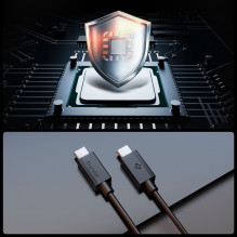 „Spigen EB6010CC“ USB-C 60W laidas 100 cm – juodas