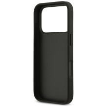 „Guess 4G“ apsauginis „Card Triangle“ dėklas, skirtas „iPhone 17 Pro“ – juodas