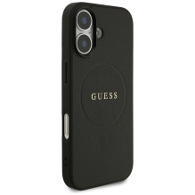„Guess Grained Ring MagSafe“ dėklas, skirtas „iPhone 17“ – juodas