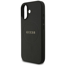 Guess Grained Ring MagSafe case for iPhone 17 - black