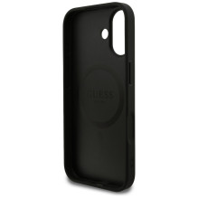 Guess Grained Ring MagSafe case for iPhone 17 - black
