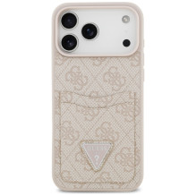 Guess 4G Nauble Card Triangle Case for iPhone 17 Pro Max - Pink
