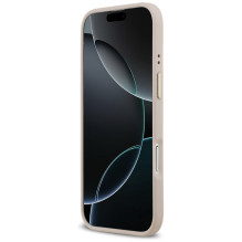 „Guess 4G“ „Strass“ logotipas ir dideli metaliniai dirželiai su sagomis, skirtas „iPhone Air“ – rožinis