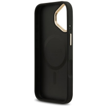 Guess 4G Strass Logo &amp; Big Strap Metal Buttons MagSafe Case for iPhone 17 - Black