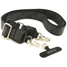 Guess 4G Strass Logo &amp; Big Strap Metal Buttons MagSafe Case for iPhone 17 - Black