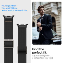 „Spigen Fit Lite“ dirželis, skirtas „Samsung Galaxy Watch 40 / 44 / 46 mm“ – juodas „Spigen Fit Lite“ dirželis, skirtas „Samsung Galaxy Watch 40 / 44 / 46 mm“ – juodas