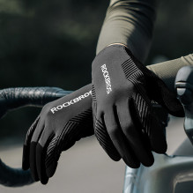 Rockbros cycling gloves spring / summer / autumn, full, size: M - black