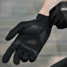 Rockbros cycling gloves spring / summer / autumn, full, size: M - black