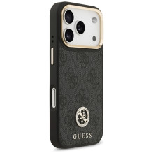 „Guess 4G Strass Logo MagSafe“ dėklas, skirtas „iPhone 17 Pro“ – juodas