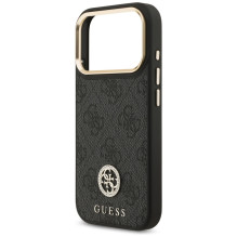 „Guess 4G Strass Logo MagSafe“ dėklas, skirtas „iPhone 17 Pro“ – juodas