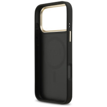 „Guess 4G Strass Logo MagSafe“ dėklas, skirtas „iPhone 17 Pro Max“ – juodas