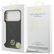 „Guess 4G Strass Logo MagSafe“ dėklas, skirtas „iPhone 17 Pro Max“ – juodas