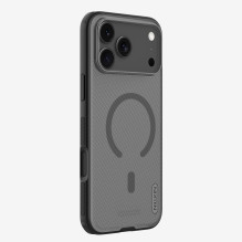 „Nillkin Super Frosted Shield Pro“ magnetinis dėklas, suderinamas su „MagSafe“, skirtas „iPhone 17 Pro Max“ – permatomas