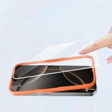 „Tech-Protect Easy Set+“ 3 grūdinto stiklo pakuotė, skirta „iPhone 17“ – skaidri