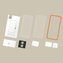 „Tech-Protect Easy Set+“ 3 grūdinto stiklo pakuotė, skirta „iPhone 17“ – skaidri