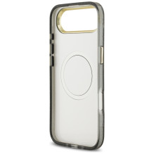 „Guess IML“ blizgučių ir gėlių trikampio formos „MagSafe“ dėklas, skirtas „iPhone Air“ – juodas