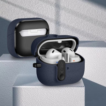 „Tech-Protect“ plonas kabliuko dėklas, skirtas „Samsung Galaxy Buds 3 / 3 FE / 3 Pro“ – tamsiai mėlynas