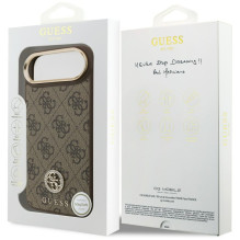 Guess 4G Strass Logo MagSafe Case for iPhone Air - Brown