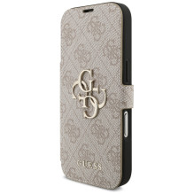 Guess Book 4G Metal Logo Case for iPhone 17 Pro - Pink